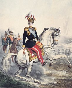 Porträt von Alexander II. Nikolajewitsch (Farbstich)