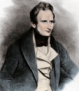 Porträt von Alfred de Vigny - Porträt des Dichters Alfred de Vigny (1797-1863)