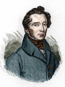 Porträt von Alphonse de Lamartine (1790-1869), französischer Dichter.