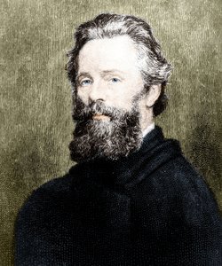 Porträt des amerikanischen Dichters und Romanautors Herman Melville (1819-1891)