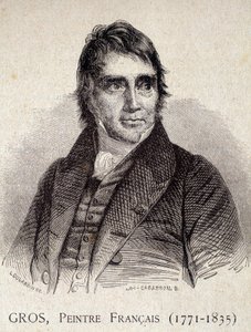 Porträt von Antoine Jean Gros, französischer Maler (1771-1835) - in „Les Contemporains“, n.d. Ende 19. Jahrhundert (Gravur) von Unknown artist
