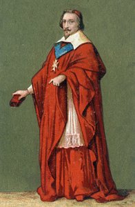 Porträt von Armand Jean Du Plessis, Kardinal de Richelieu (1585 - 1642)