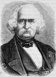 Porträt von Auguste Perdonnet, Bauingenieur. Gravur aus dem späten 19. Jahrhundert in „Histoire de France“ von H. Martin. von Unknown artist