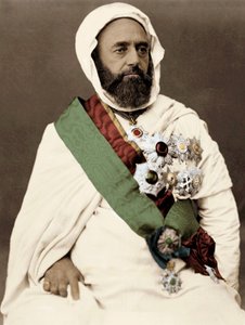 Porträt von Ben Mahi Ed Din Abd El Kader (1808-1883), Emir von Algerien
