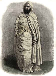 Porträt von Ben Mahi Ed Din Abd El Kader (Abd El-Kader) (1808-1883) Emir von Algerien von Unknown artist