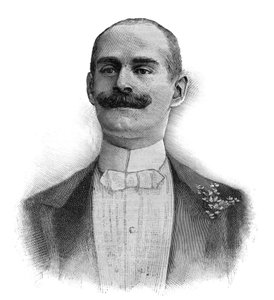 Porträt von Camille Perier, englischer Kabarettkünstler und Sänger - Gravur 1882