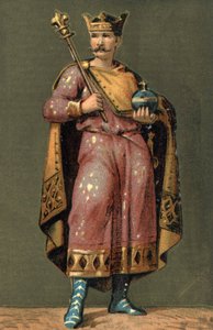 Porträt von Karl II. der Kahle (823 - 877), König von Frankreich