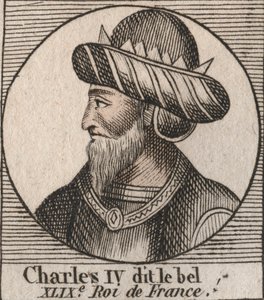 Porträt von Karl IV. der Schöne von Unknown
