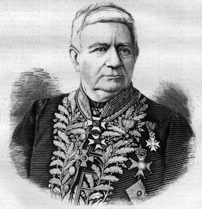 Porträt von Charles Joseph Pascal de Luesemans (1808-1882) belgischer Politiker - Gravur von 1882