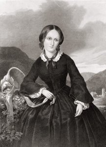Porträt von Charlotte Bronte (1816 - 1855), Dichterin und Romanautorin von Unknown artist