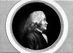 Porträt von Chrétien Guillaume de Malesherbes. Gravur aus 