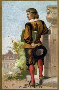 Porträt von Claude Gellée genannt Le Lorrain (1600 - 1682). Chromolithographie des späten 19. Jahrhunderts von Unknown artist