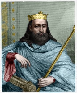 Porträt von Chlothar I. (497 - 561), König von Neustrien und König der Franken - in „Histoire des Français“ von Lavallée, Gravur, undatiert. von Unknown artist