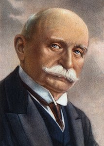 Porträt von Graf Von Zeppelin (1838-1917), deutscher Industrieller, der sich dem Bau von Starrluftschiffen widmete von Unknown Artist