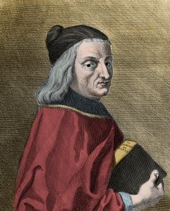 Porträt von Cristoforo Landino (1424-1498), italienischer Humanist von Unknown artist