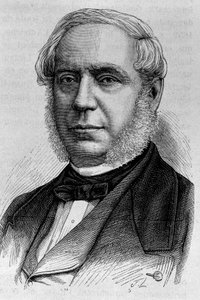 Porträt von Edouard Drouyn de Lhuys (1805 - 1881). Gravur aus dem Ende des 19. Jahrhunderts in „Histoire de France“ von H. Martin