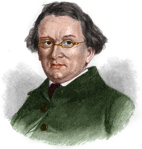 Porträt von Eduard Mörike (1804-1875), deutscher romantischer Schriftsteller.