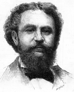 Porträt von Emile Bergerat (1845-1923), französischer Schriftsteller von Unknown artist