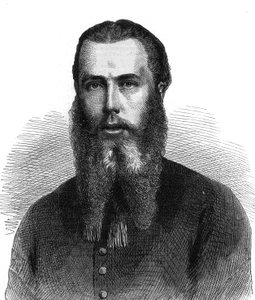 Porträt von Kaiser Maximilian I. von Mexiko (1832-1867). Gravur in „The Illustrous Universe“.