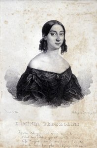 Porträt von Erminia Frezzolini, italienische Sopranistin (1818-1884)