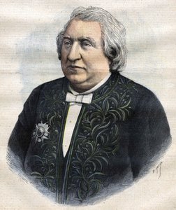 Porträt von Ernest Renan in der Kleidung eines Akademikers