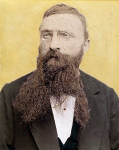 Porträt von François Auguste René Rodin - französischer Bildhauer - Fotografie um 1885 von Unknown artist