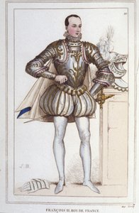 Porträt von Franz II. (1544 - 1560), König von Frankreich (Stich, 1830) von Unknown artist