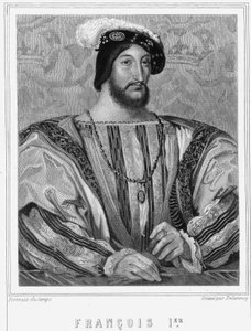 Porträt von Franz I (1494 - 1547), König von Frankreich - in „Histoire des Français“ von Lavallée, Gravur