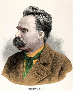 Porträt von Friedrich Nietzsche (1844 - 1900). von Unknown artist
