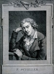 Porträt von Friedrich von Schiller (1759 - 1805), deutscher Dichter und Dramatiker