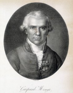 Porträt von Gaspard Monge, Comte de Peluse (1746 - 1818), französischer Mathematiker - Gravur