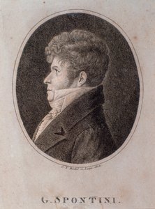Porträt von Gaspare Spontini (Gravur)