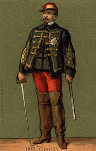 Porträt von General Chanzy (1823 - 1883). Chromolithographie Ende des 19. Jahrhunderts. von Unknown artist