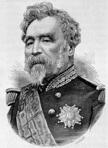 Porträt von General de la Motterouge. Gravur aus dem späten 19. Jahrhundert in „Histoire de France“ von H. Martin von Unknown artist