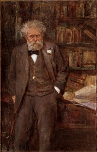 Porträt von Giosue Carducci (1835-1907), italienischer Dichter und Kritiker, anonymes Gemälde, frühes 20. Jahrhundert, Bologna, Casa Carducci von Unknown Artist
