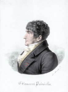 Porträt von Giovanni Paisiello (1740-1816), italienischer Komponist. Gravur aus dem 19. Jahrhundert von Unknown artist