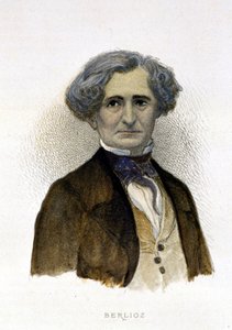 Porträt von Hector Berlioz (1803-1869) - Gravur