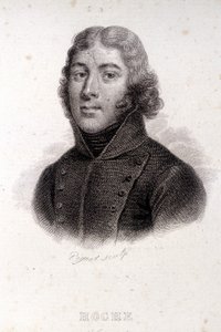 Porträt von Hoche, Kupferstich des 19. Jahrhunderts von Unknown artist