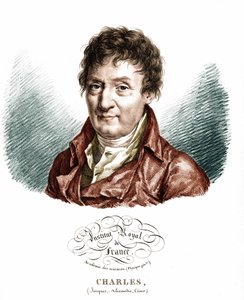 Porträt von Jacques Alexandre César Charles (1746-1823), französischer Physiker