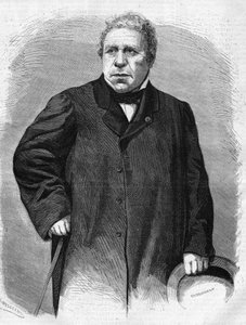 Porträt von Jean Auguste Dominique Ingres (1780-1867). Französischer Maler