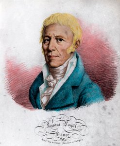 Porträt von Jean Baptiste Lamarck (1744-1829), französischer Naturforscher. Gravur des 19. Jahrhunderts. Private Sammlung.