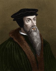 Porträt von Jean Calvin (1509-1564), französischer Religionsreformer und Schriftsteller von Unknown artist