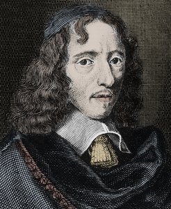 Porträt von Jean Chapelain (1595-1674), französischer Dichter - Gravur