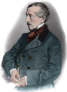 Porträt von Jean Jacques (Jean-Jacques) Ampere (1800-1864), französischer Historiker