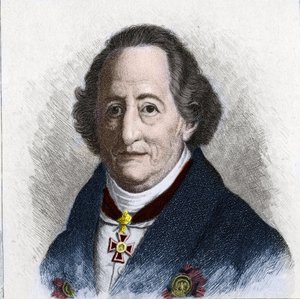 Porträt von Johann Wolfgang Goethe, deutscher Schriftsteller