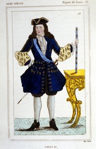 Porträt von König Ludwig XV. (1710-1774) von Unknown artist