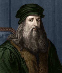Porträt von Leonardo da Vinci (1452-1519), italienischer Maler. von Unknown artist