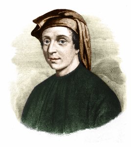 Porträt von Leonardo Fibonacci (1170-1245). (Leonardo von Pisa). Italienischer Mathematiker von Unknown artist