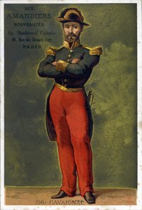 Porträt von Louis-Eugène Cavaignac (1802 - 1857), französischer General und Politiker. Chromolithografie des späten 19. Jahrhunderts von Unknown artist