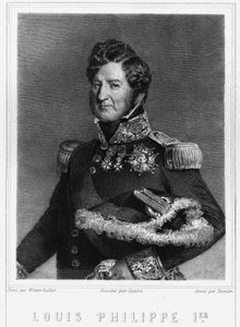 Porträt von Louis Philippe I (1773 - 1850), König von Frankreich - in „Histoire des Français“ von Lavallée, Gravur, sd von Unknown artist